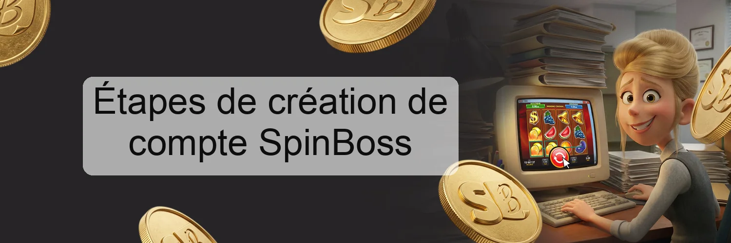 Étapes de création de compte SpinBoss